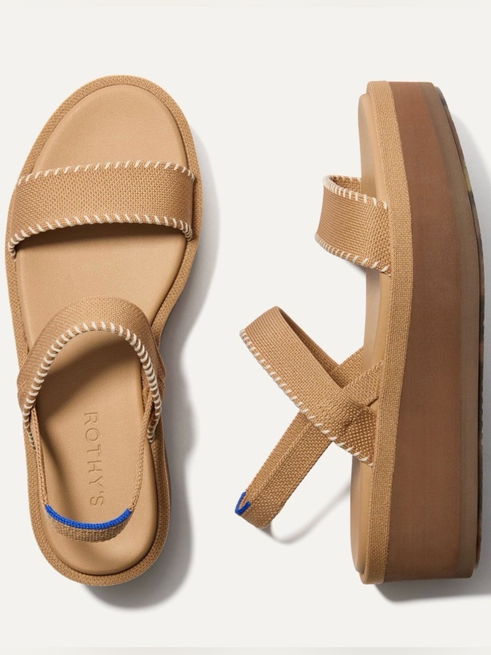 NIB Rothy’s The Lightweight Wedge Sandal Size 9.5